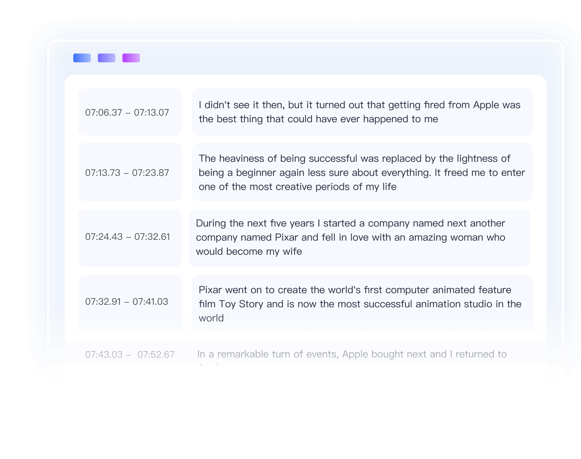 Comparison of subtitle reflow before and after, showcasing improved context-aware and time-aware segmentation