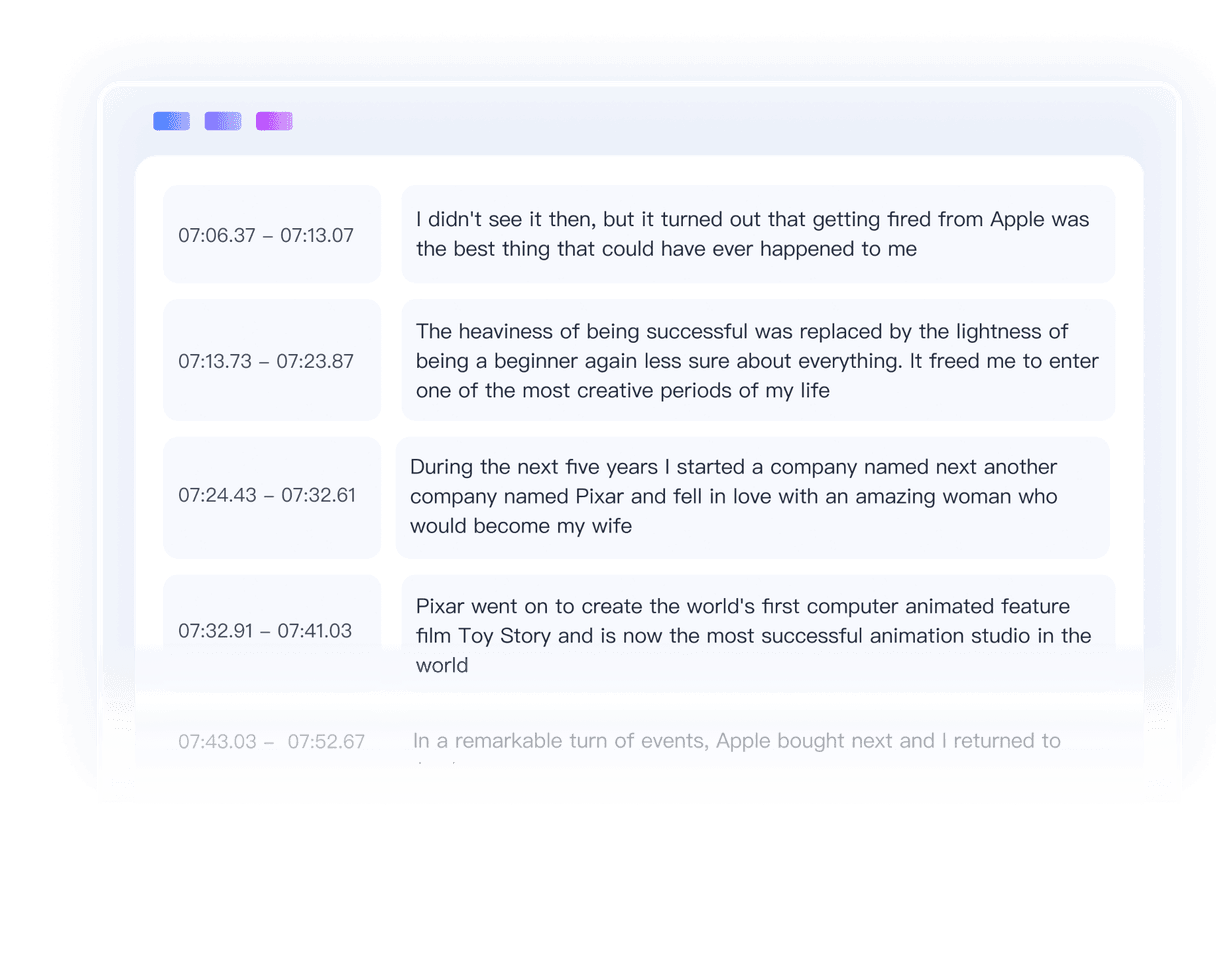 Comparison of subtitle reflow before and after, showcasing improved context-aware and time-aware segmentation