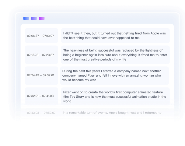 Comparison of subtitle reflow before and after, showcasing improved context-aware and time-aware segmentation