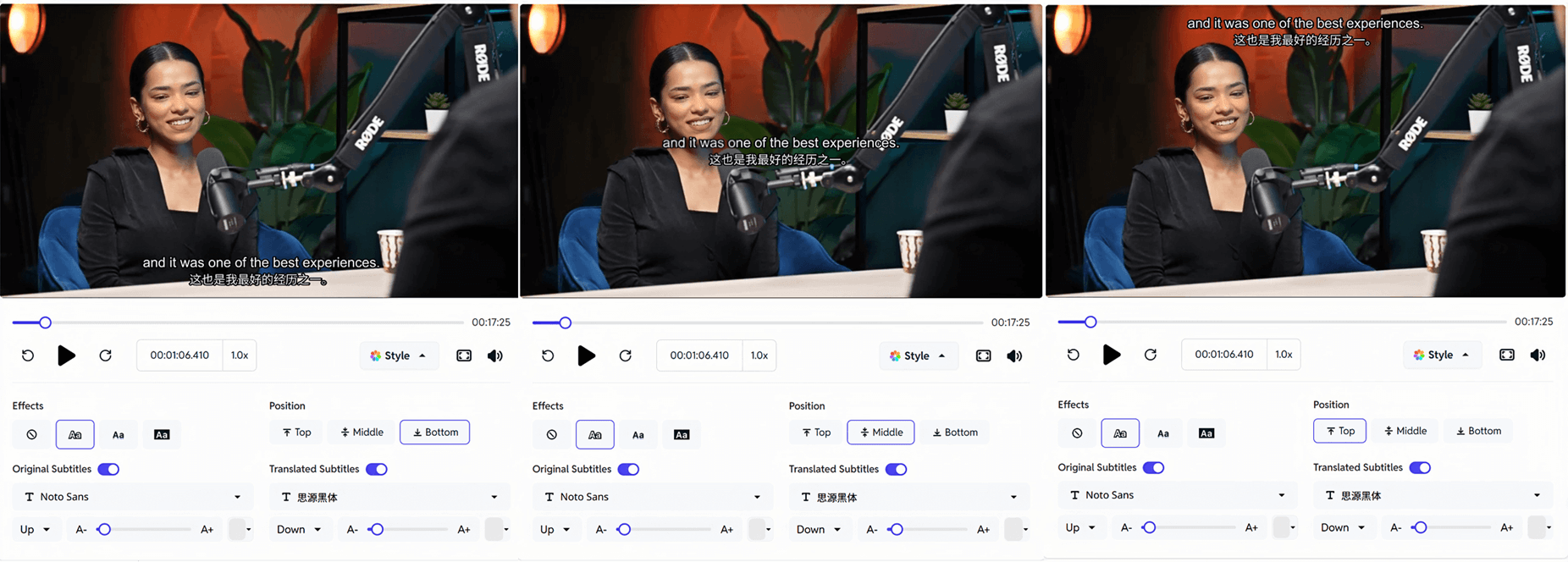 Adjust and customize the appearance of the subtitles